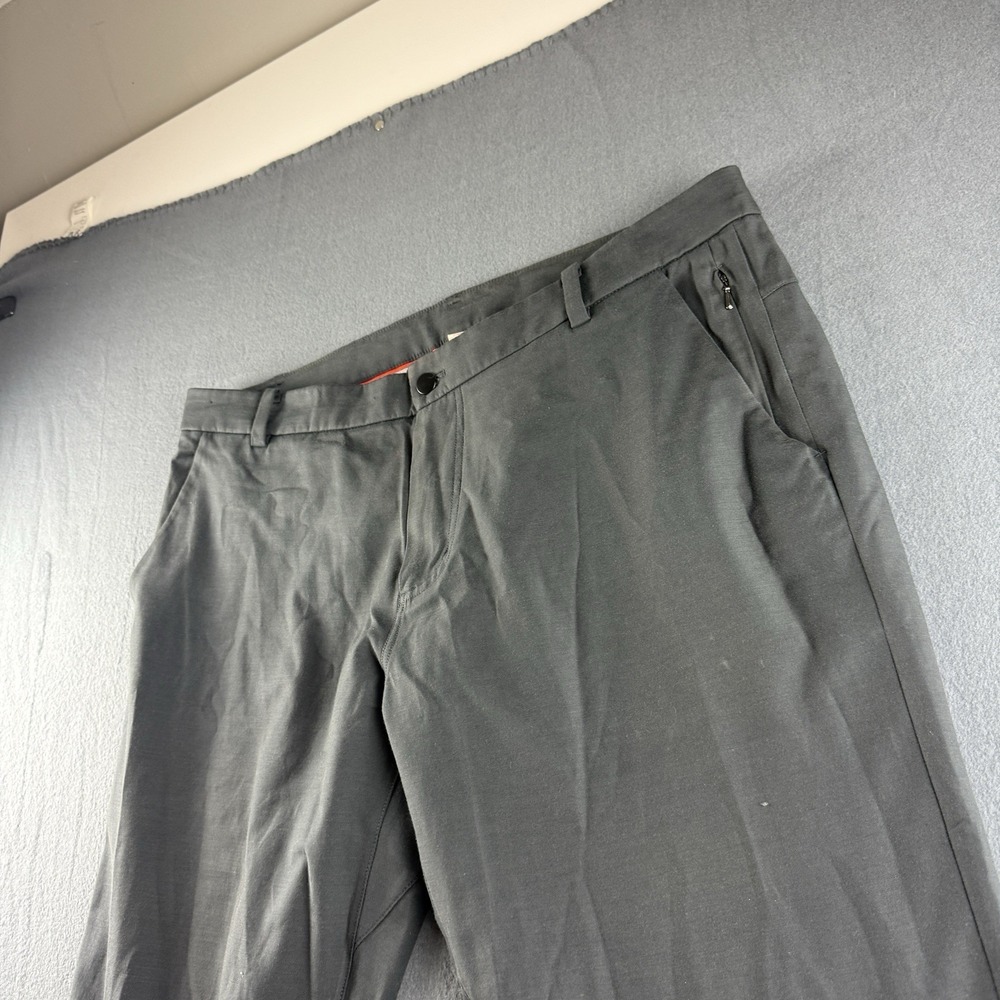 Lululemon Pants Mens 40x30* Gray Commission Chino Classic Qwick Straight Stretch